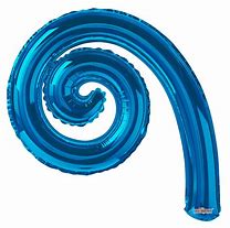 14" Kurly Spiral-Royal Blue